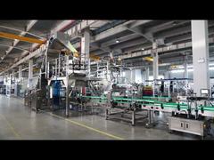 10L-Trommel-Füllleitung für Kunststoffteile - automatisches Laden, Wiegen und Abdecken