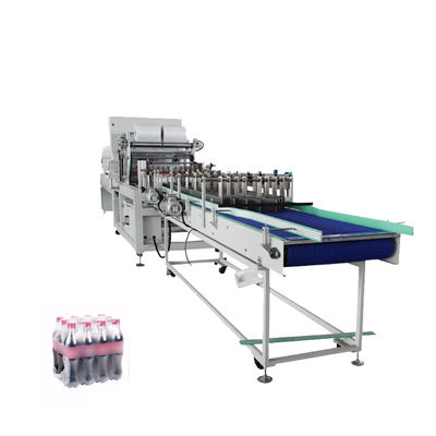 Automatische Schrumpfstrecken-Flaschenwasser-Getränke-Verpackungsmaschine Hochgeschwindigkeits-Lineartyp