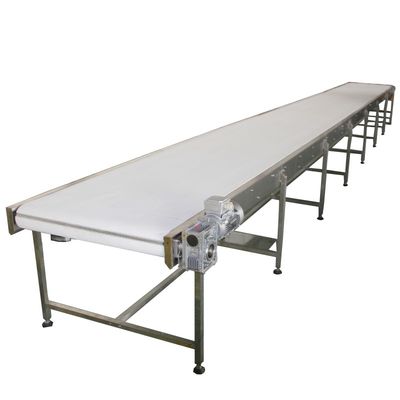 Vertikal Gemüse Obst Neigung Flach PVC Weiß Förderband System für die Lebensmittelindustrie