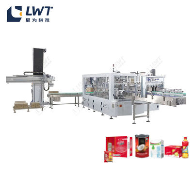 36000BPH Boxed Juice Packaging Produktionslinie automatisch