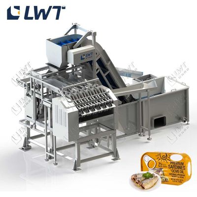 Kopf- und Schwanzschneidmaschine für Fischkonserven