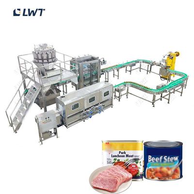 220V/380V Automatic Canned Meat Production Line Luncheon Meat Processing Equipment